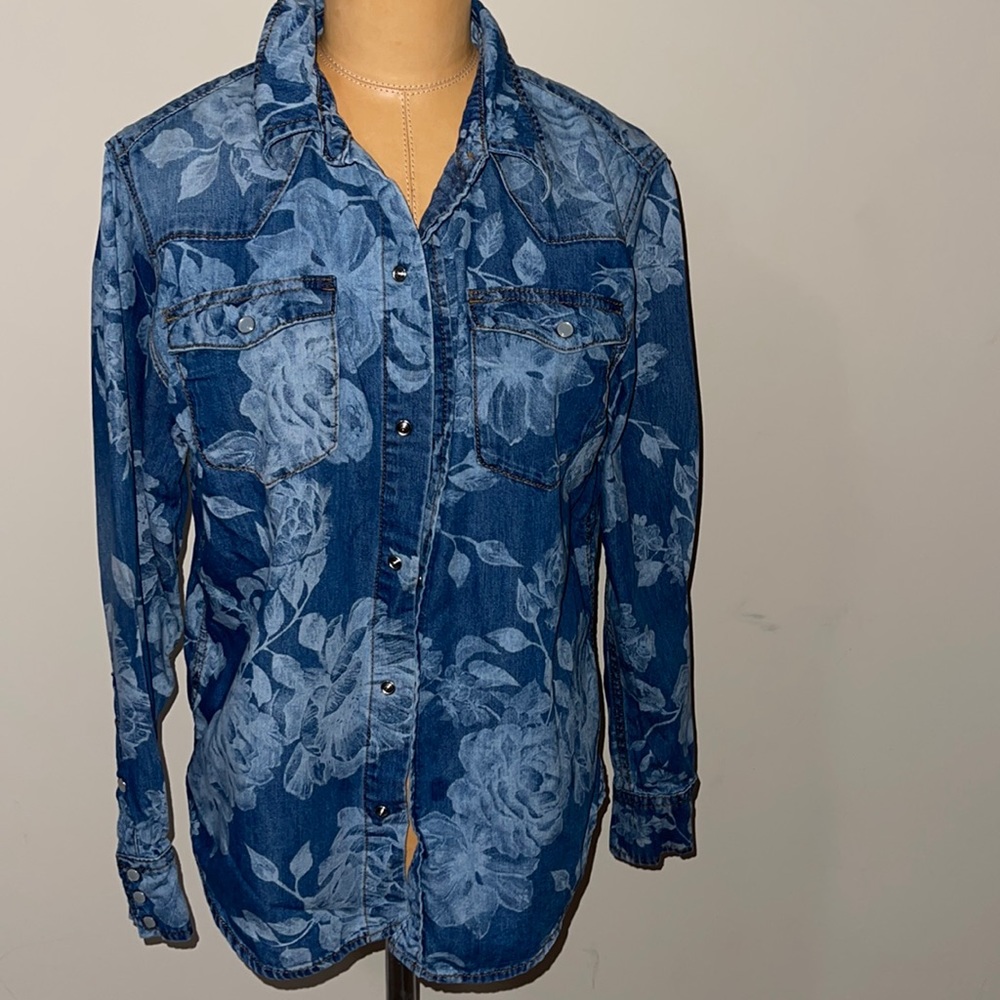 Johnny Was Denim Top/Jacket